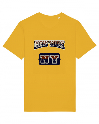 Retro Vintage New York College Jersey Spectra Yellow