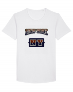 Retro Vintage New York College Jersey Tricou mânecă scurtă guler larg Bărbat Skater