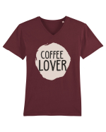 Coffee Lover Tricou mânecă scurtă guler V Bărbat Presenter