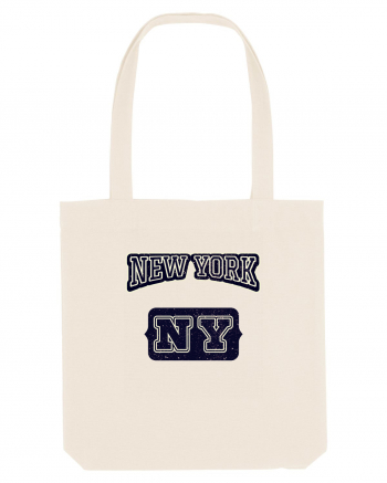 Retro Vintage New York College Jersey Natural