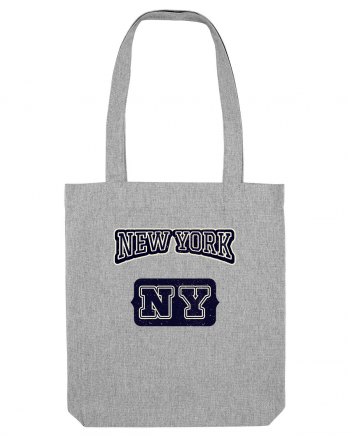 Retro Vintage New York College Jersey Heather Grey