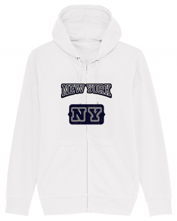 Retro Vintage New York College Jersey White