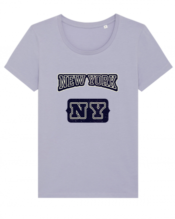 Retro Vintage New York College Jersey Lavender