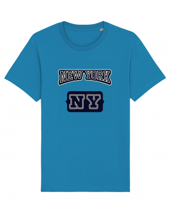 Retro Vintage New York College Jersey Azur