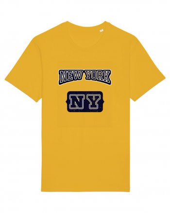 Retro Vintage New York College Jersey Spectra Yellow