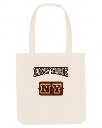 Retro Vintage New York College Jersey Natural