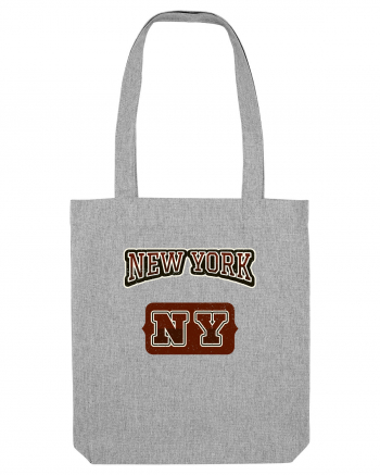 Retro Vintage New York College Jersey Heather Grey