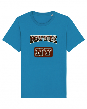 Retro Vintage New York College Jersey Azur