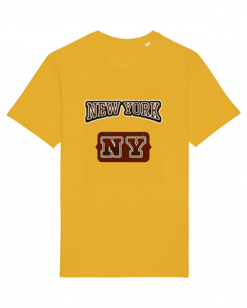 Retro Vintage New York College Jersey Spectra Yellow