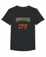 Retro Vintage New York College Jersey Tricou mânecă scurtă guler larg Bărbat Skater