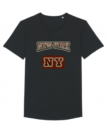 Retro Vintage New York College Jersey Black