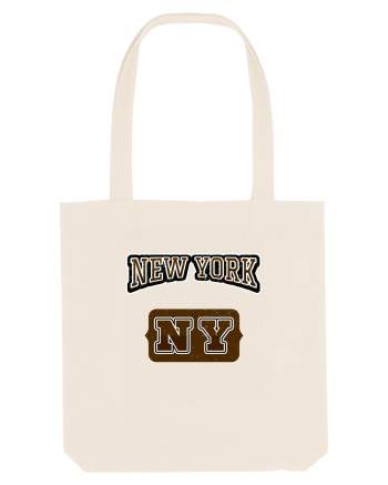 Retro Vintage New York College Jersey Natural