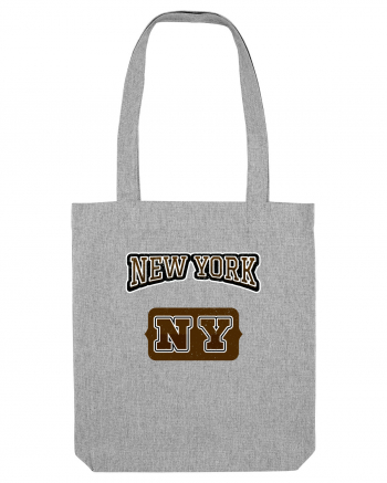 Retro Vintage New York College Jersey Heather Grey