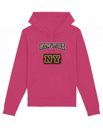 Retro Vintage New York College Jersey Raspberry