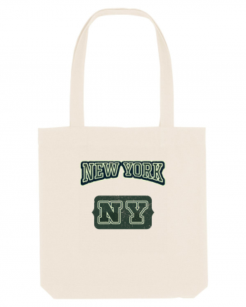 Retro Vintage New York College Jersey Natural