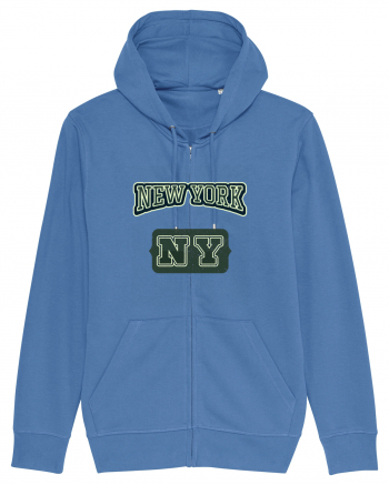 Retro Vintage New York College Jersey Bright Blue