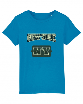 Retro Vintage New York College Jersey Azur