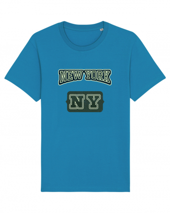Retro Vintage New York College Jersey Azur