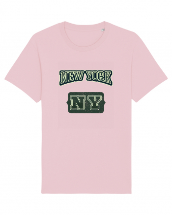 Retro Vintage New York College Jersey Cotton Pink