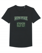 Retro Vintage New York College Jersey Tricou mânecă scurtă guler larg Bărbat Skater