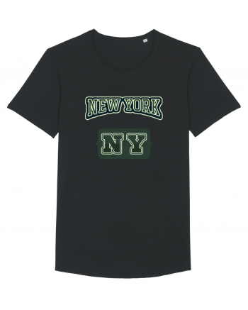Retro Vintage New York College Jersey Black