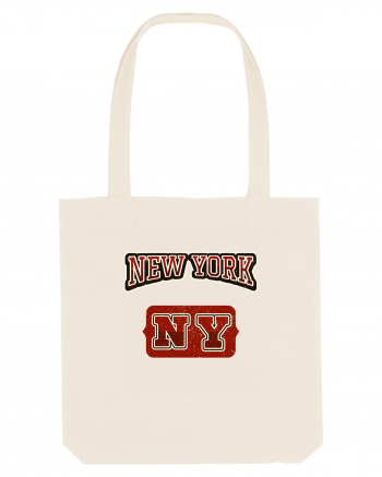 Retro Vintage New York College Jersey Natural