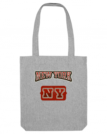 Retro Vintage New York College Jersey Heather Grey