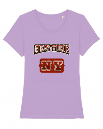 Retro Vintage New York College Jersey Lavender Dawn