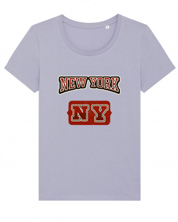 Retro Vintage New York College Jersey Lavender