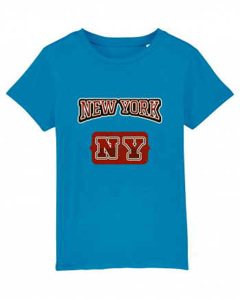 Retro Vintage New York College Jersey Azur