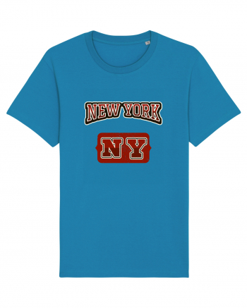 Retro Vintage New York College Jersey Azur