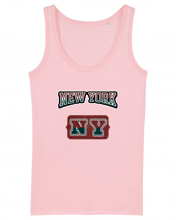 Retro Vintage New York College Jersey Cotton Pink