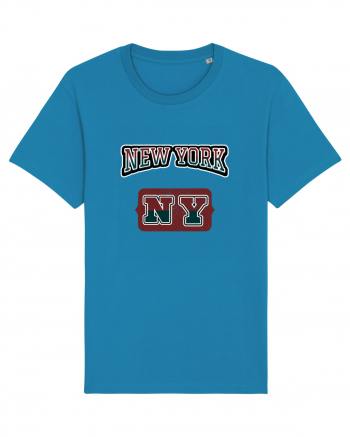 Retro Vintage New York College Jersey Azur