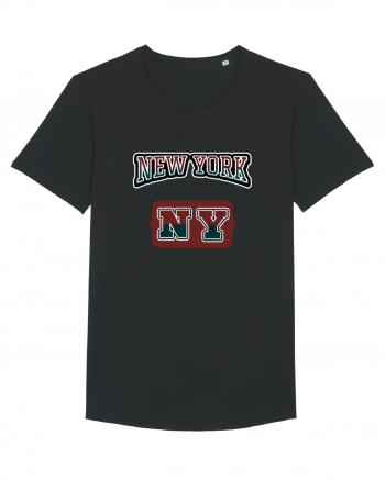 Retro Vintage New York College Jersey Black