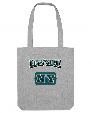 Retro Vintage New York College Jersey Heather Grey