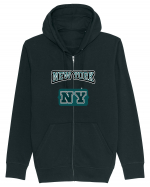 Retro Vintage New York College Jersey Hanorac cu fermoar Unisex Connector