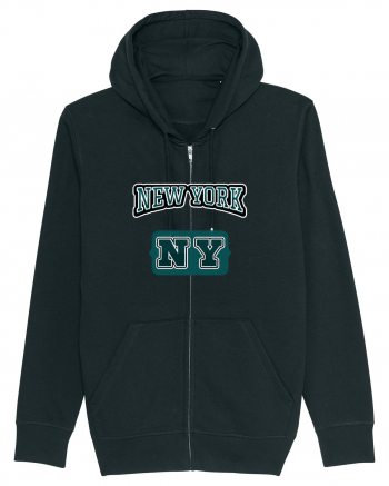 Retro Vintage New York College Jersey Black