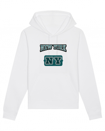 Retro Vintage New York College Jersey White