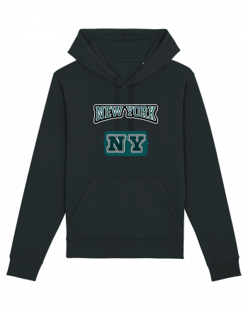 Retro Vintage New York College Jersey Black