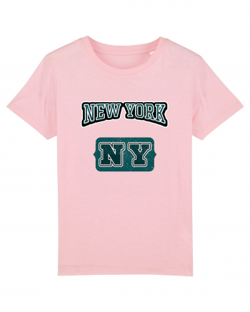 Retro Vintage New York College Jersey Cotton Pink