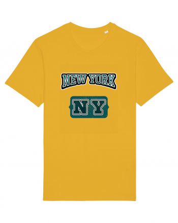 Retro Vintage New York College Jersey Spectra Yellow