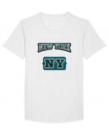 Retro Vintage New York College Jersey White