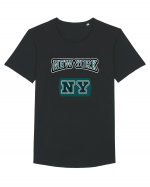 Retro Vintage New York College Jersey Tricou mânecă scurtă guler larg Bărbat Skater