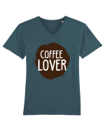 Coffee_Lover  Tricou mânecă scurtă guler V Bărbat Presenter