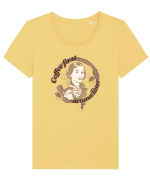 Coffee first, drama later 2 Tricou mânecă scurtă guler larg fitted Damă Expresser