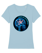 High on Happiness  -  dopamina Tricou mânecă scurtă guler larg fitted Damă Expresser