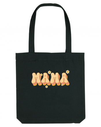 MAMA Retro Flowers Black