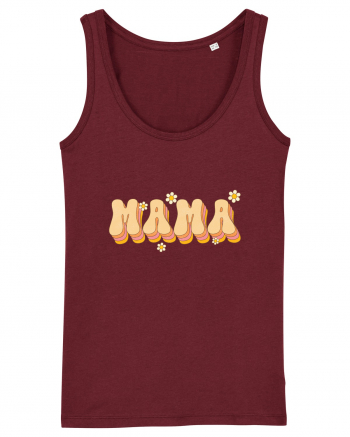 MAMA Retro Flowers Burgundy