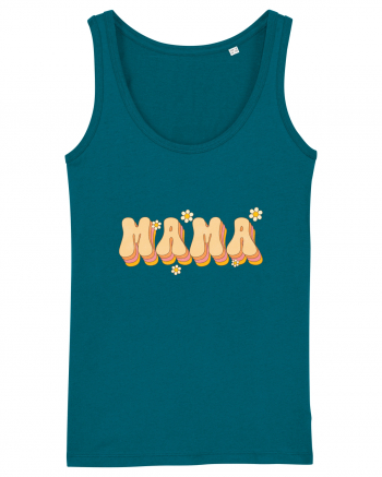 MAMA Retro Flowers Ocean Depth