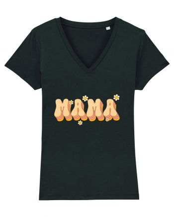 MAMA Retro Flowers Black